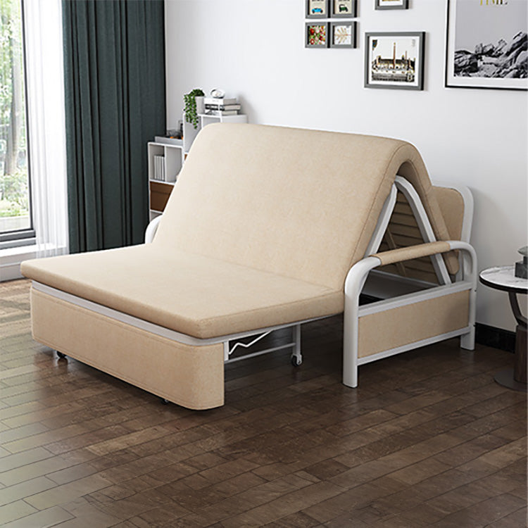 Elegant Solid Wood Sofa with Cotton-Linen Upholstery in Khaki, Navy Blue, Yellow, Dark Gray, and Green - Stylish and Durable fsq-1418