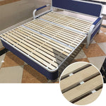 Elegant Solid Wood Sofa with Cotton-Linen Upholstery in Khaki, Navy Blue, Yellow, Dark Gray, and Green - Stylish and Durable fsq-1418