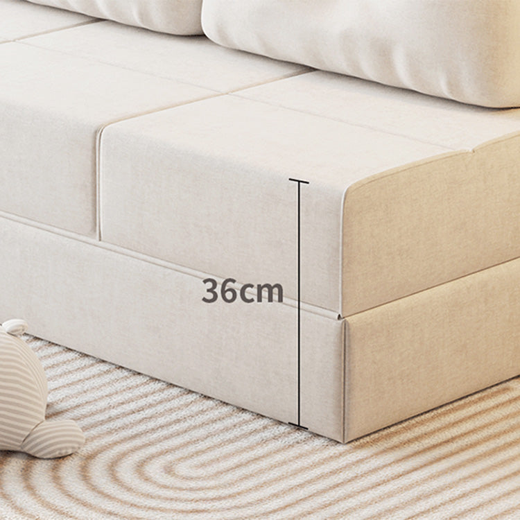 Stylish Modern Faux Leather Sofa in Beige, Khaki, Light Blue, and Gray Options fsq-1419