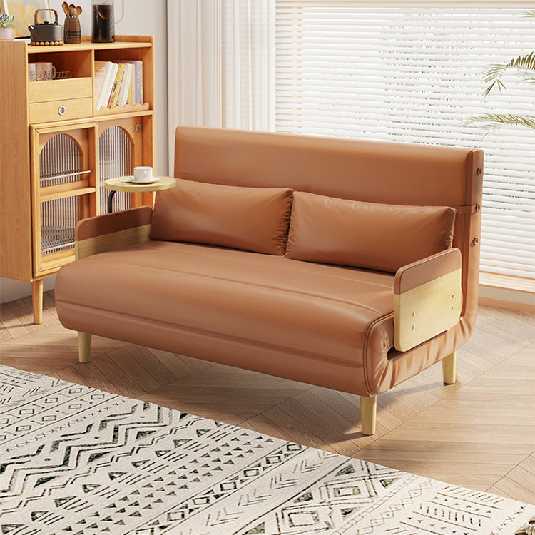 Elegant Beige Gray Sofa with Laminated Wood Frame and Cotton-Linen Upholstery fsq-1420