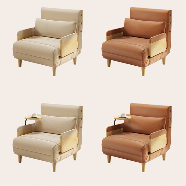 Elegant Beige Gray Sofa with Laminated Wood Frame and Cotton-Linen Upholstery fsq-1420