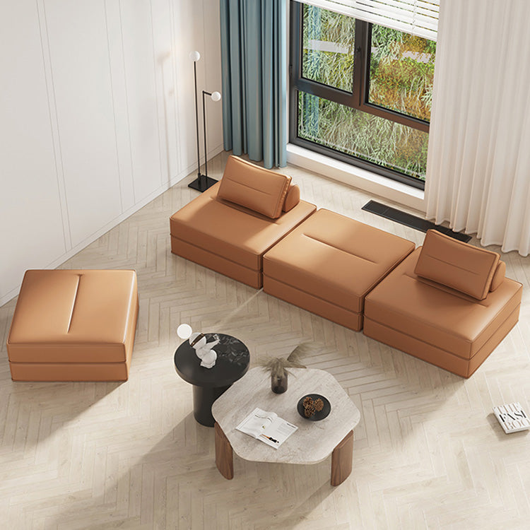 Cozy Khaki Gray Sofa - Cotton-Linen Blend, Perfect for Modern Living Rooms fsq-1421