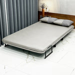 Stylish Leathaire Sofa in Blue, Orange, and Gray for Modern Living Rooms fsq-1422