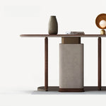 Sleek Modern Cabinet with PU Leather & Black Walnut Wood - Stylish Storage Solution for Any Home fsu-5240