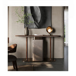 Sleek Modern Cabinet with PU Leather & Black Walnut Wood - Stylish Storage Solution for Any Home fsu-5240