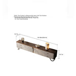 Stylish PU Leather TV Stand with Black Walnut Top and Metal Legs – Modern and Functional Entertainment Unit fsu-5242