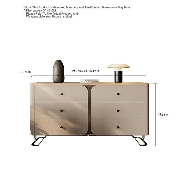 Stylish PU Leather Cabinet with Ash Wood and Black Walnut Finish – Modern Storage Solution for Your Home fsu-5244