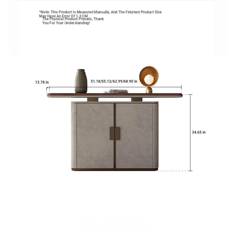 Elegant PU Leather and Black Walnut Wood Cabinet - Modern Storage Solution for Stylish Homes fsu-5248