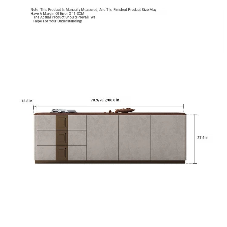 Luxurious PU Leather TV Stand with Black Walnut Wood Finish - Elegant & Stylish Entertainment Center fsu-5250