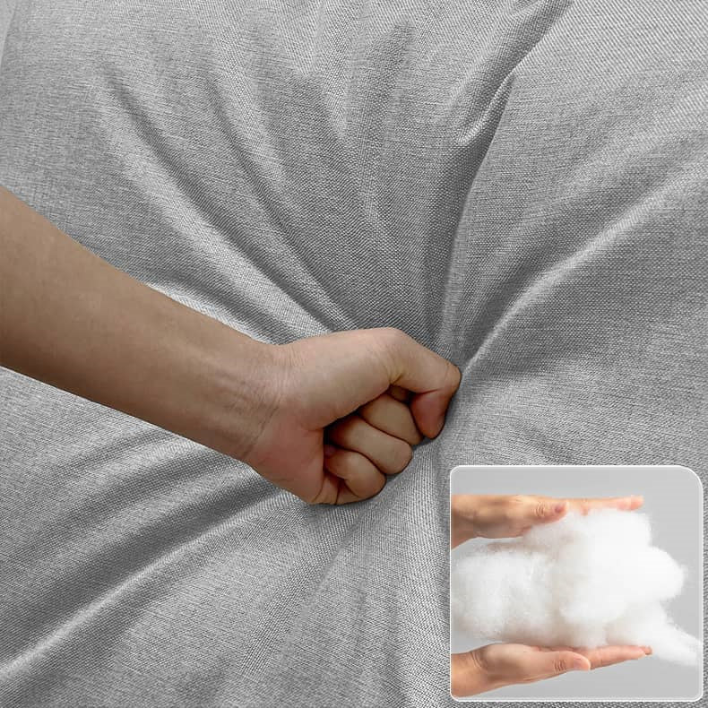 Stylish and Comfortable Sofas in Light Gray, Khaki, Dark Blue, Blue, and Brown Linen - Perfect for Any Living Space fsx-1010