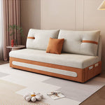 Versatile Multi-Color Suede Fabric Sofa: Stylish Orange, Beige, Light Brown, Pink, Green, Blue & Dark Gray Options fsx-1016