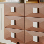 Stylish Ash Wood Cabinet - Modern Storage Solution for Home Decor ful-4441