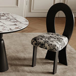 Contemporary Ash Wood Dining Chair with Unique Backrest Design ful-4444