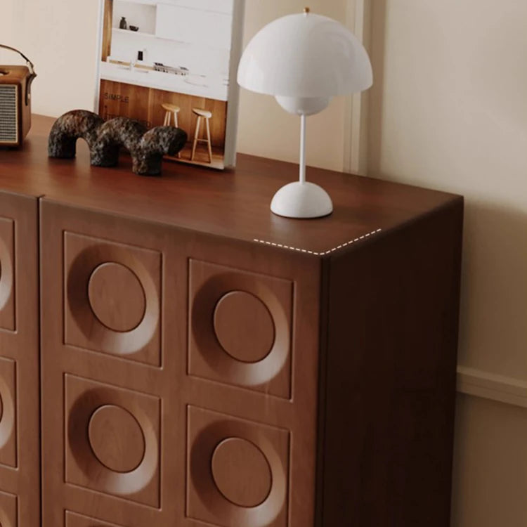 Stylish Red Oak Multi-layer Cabinet - Modern Storage Solution for Your Home Decor ful-4445