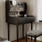 Elegant Ash Wood Stool with Synthetic Leather Seat - Perfect for Any Space ful-4446-st