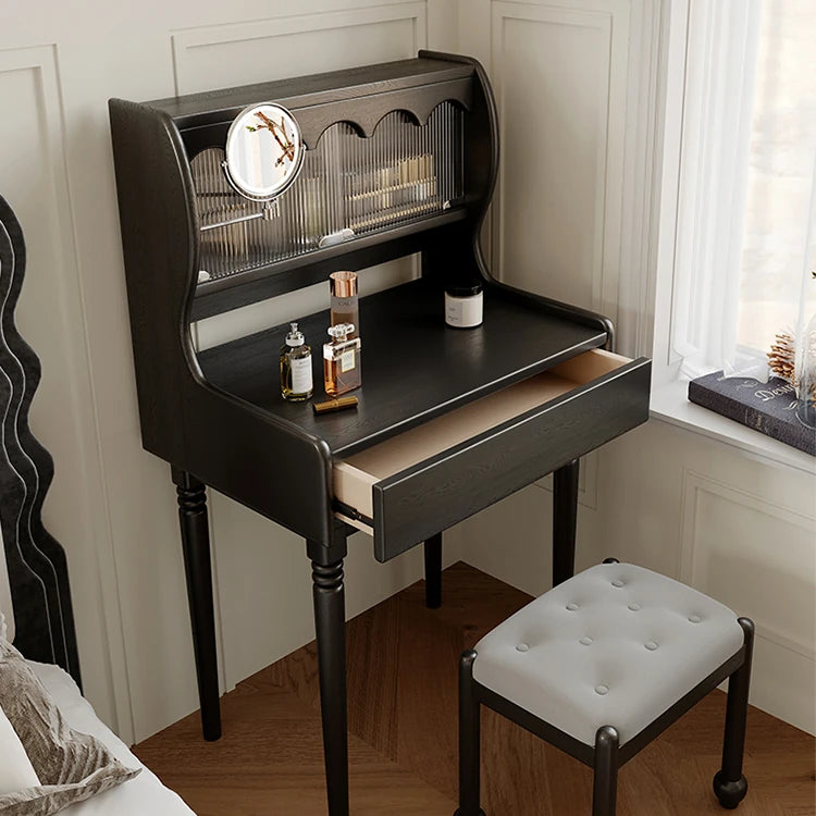 Elegant Ash Wood Stool with Synthetic Leather Seat - Perfect for Any Space ful-4446-st