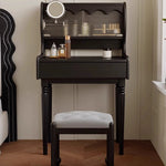 Elegant Ash Wood Stool with Synthetic Leather Seat - Perfect for Any Space ful-4446-st