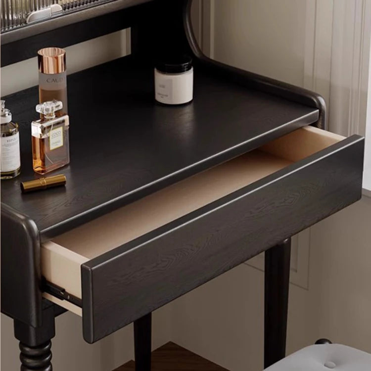 Elegant Ash Wood Stool with Synthetic Leather Seat - Perfect for Any Space ful-4446-st