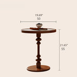 Cherry Wood Glass Ceramic Tea Table Set - Elegant & Stylish Centerpiece for Modern Living Rooms ful-4459