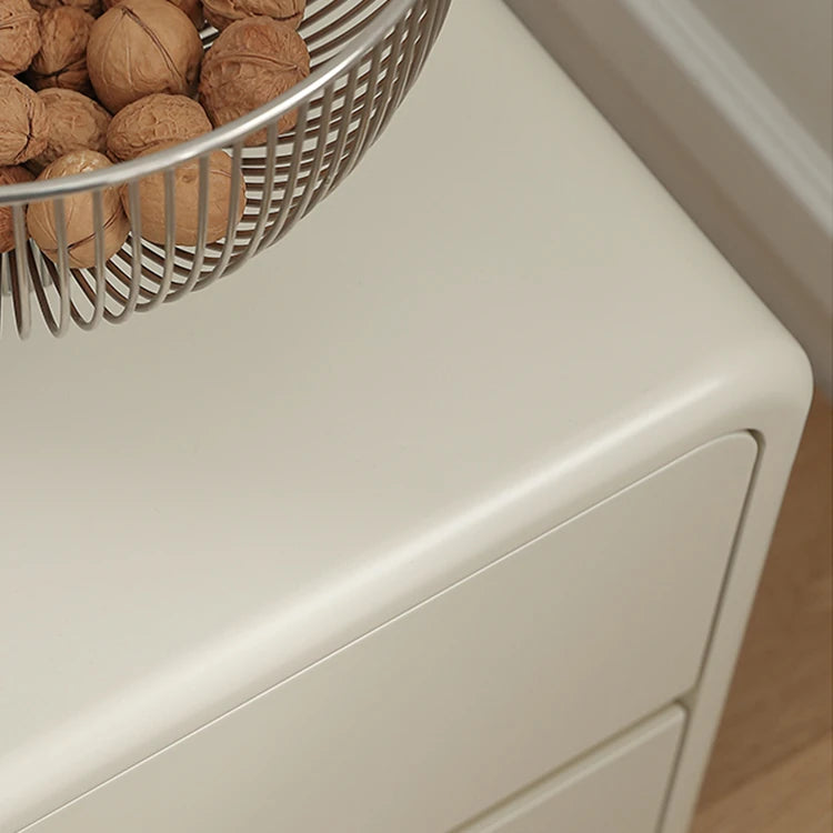 Sleek Ash Wood Bedside Cupboard with Stainless Accents - Modern Storage Solution ful-4463