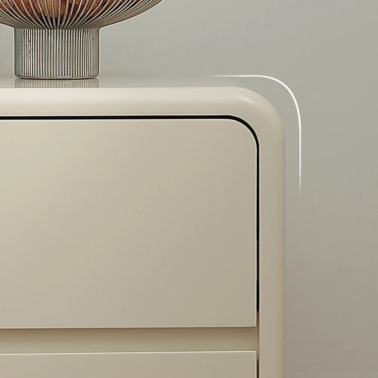 Sleek Ash Wood Bedside Cupboard with Stainless Accents - Modern Storage Solution ful-4463