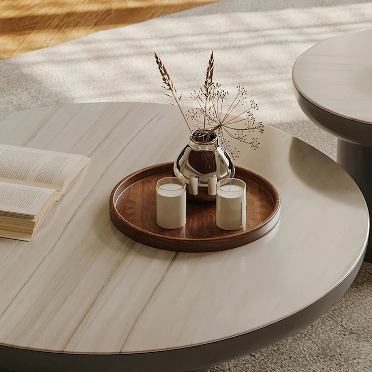 Modern Marble Tea Table Set - Perfect Blend of Style and Functionality ful-4471