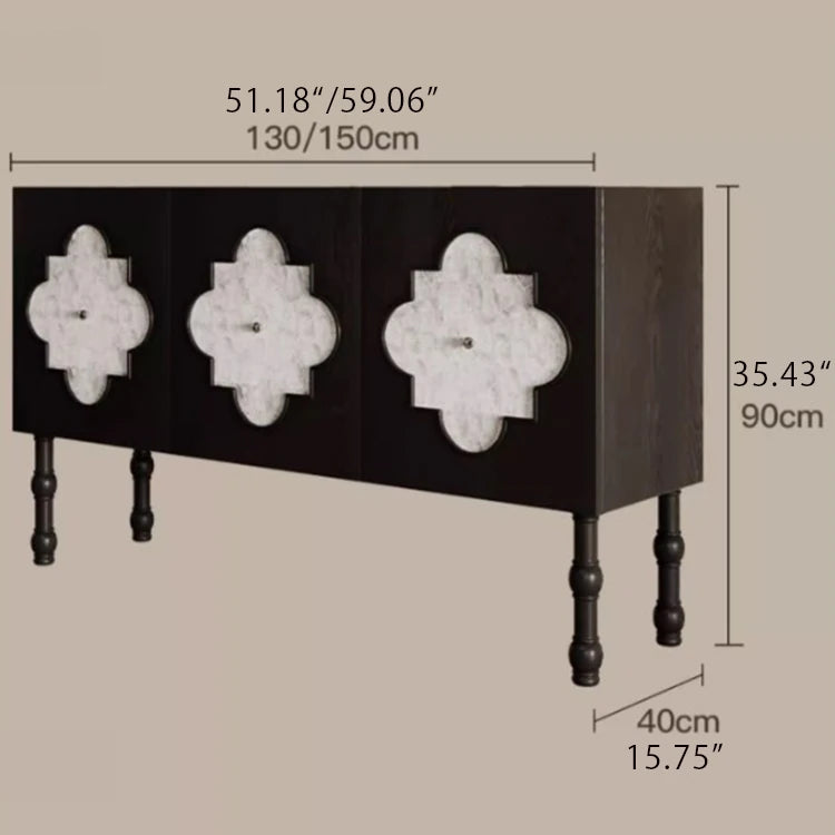 Elegant Ash Wood Multi-layer Cabinet with Unique Design - Perfect for Stylish Storage Solutions ful-4472