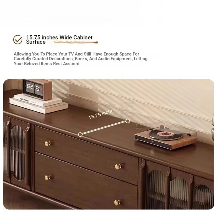 Mid-Century Modern Coffee Table with Elegant Design and Ample Storage fvp-4590