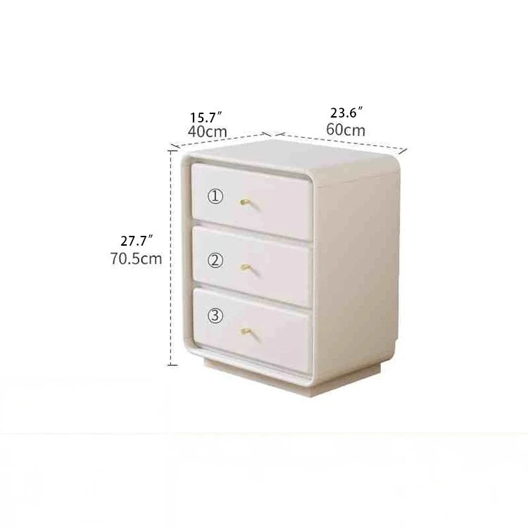 Stylish Black Glass-Cabinet with Three Spacious Drawers – Ultimate Storage Solution! fvp-4596