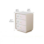 Stylish Black Glass-Cabinet with Three Spacious Drawers – Ultimate Storage Solution! fvp-4596