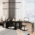 Stylish Black Glass-Cabinet with Three Spacious Drawers – Ultimate Storage Solution! fvp-4596