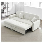 Elegant Beige-Green Khaki Pine Wood Suede Sofa - Luxurious Comfort for Your Living Space fwlp-940