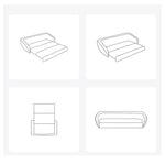 Beige Solid Wood Sofa - Elegant and Durable Living Room Furniture fwlp-941