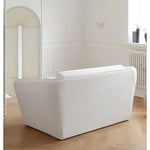 Beige Solid Wood Sofa - Elegant and Durable Living Room Furniture fwlp-941