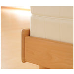 Elegant Beech Wood Bed Frame With Sturdy Metal Support fxgmz-583