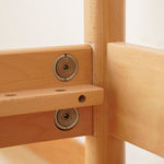 Stylish Beech Wood Bed Frame with Metal Accents for Modern Bedrooms fxgmz-584