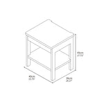 Sleek Beech Wood Bedside Cupboard - Durable Multi-Layer Board in Natural Finish fxgmz-590