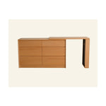 Elegant Beech Wood Vanity Table with Multi-Layer Board Design fxgmz-591