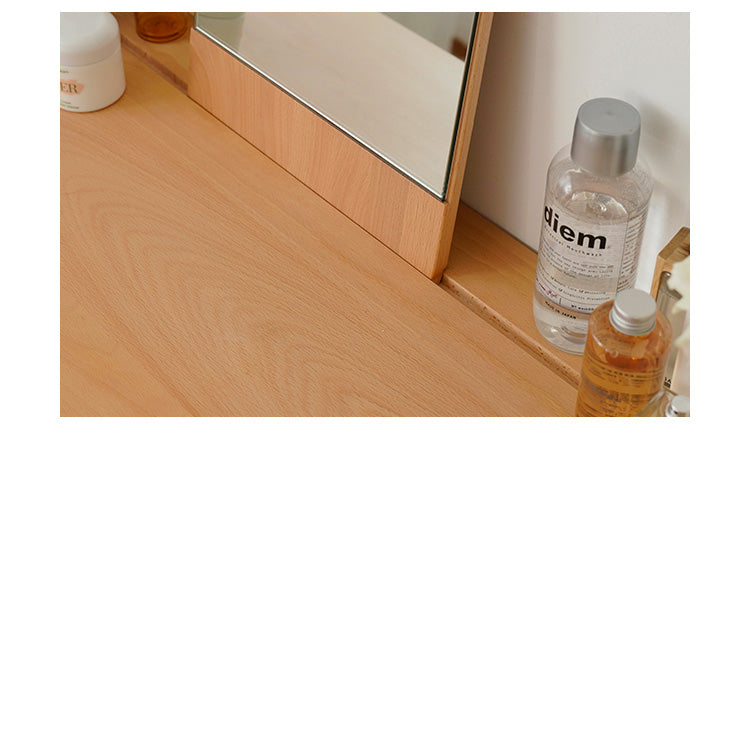 Elegant Beech Wood Vanity Table with Multi-Layer Board Design fxgmz-591
