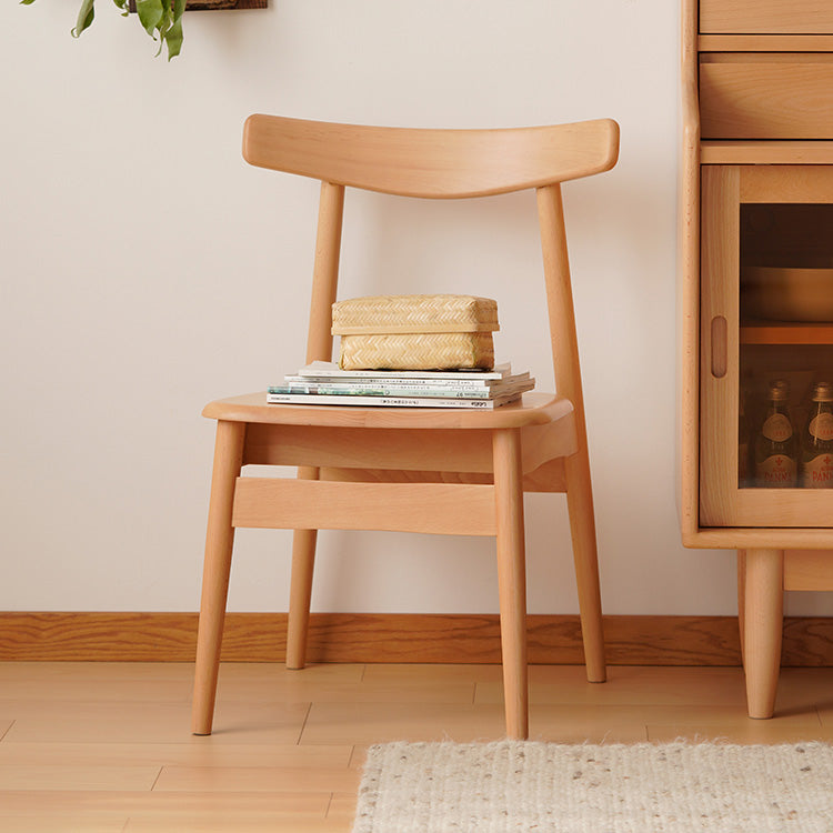 Beech Wood Chair in Natural Finish - Elegant and Timeless Design fxgmz-593