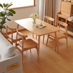 Beech Wood Chair in Natural Finish - Elegant and Timeless Design fxgmz-593