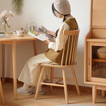 Elegant Chair in Natural Beech Wood Finish fxgmz-594