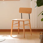 Sleek Beech Wood Chair in Natural Wood Finish – Modern and Durable Seating fxgmz-595