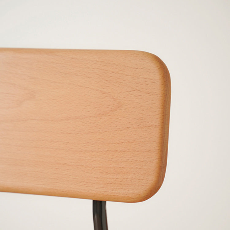 Sleek Beech Wood Chair in Natural Wood Finish – Modern and Durable Seating fxgmz-595
