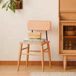 Sleek Beech Wood Chair in Natural Wood Finish – Modern and Durable Seating fxgmz-595