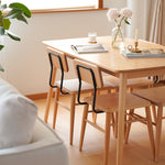 Sleek Beech Wood Chair in Natural Wood Finish – Modern and Durable Seating fxgmz-595