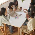 Stylish Multi-Layer Wood Dining Table with Elegant Natural Sintered Stone Top fxgmz-599