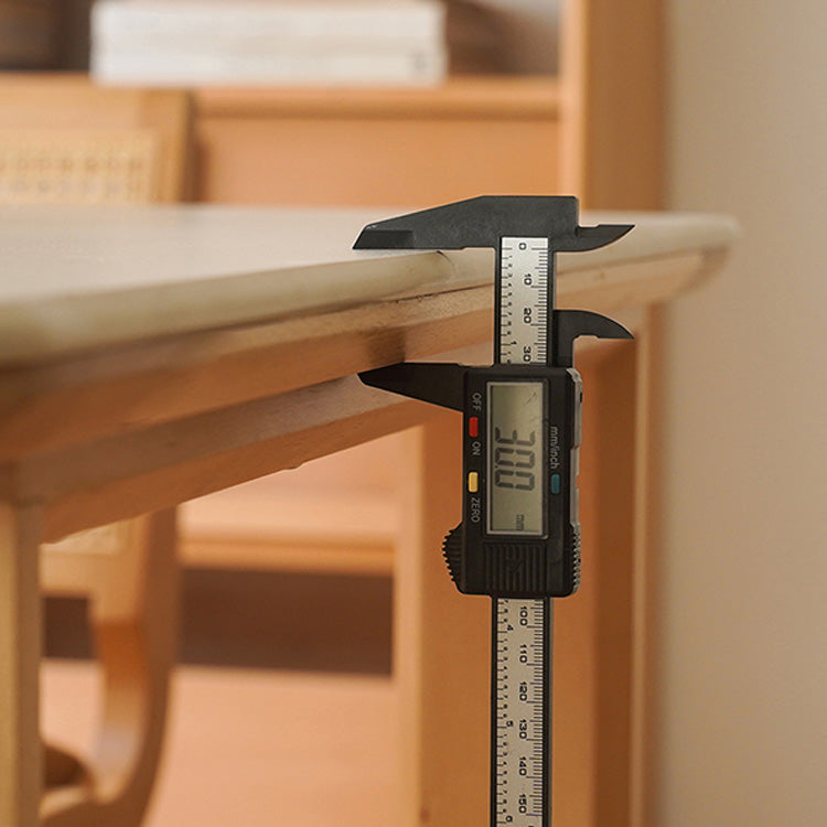 Stylish Multi-Layer Wood Dining Table with Elegant Natural Sintered Stone Top fxgmz-599