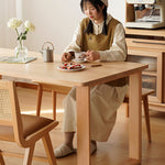 Stunning Natural Beech Wood Table - Elegant and Durable Furniture Piece fxgmz-600