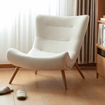 Handcrafted Green and White Oak Wood Chair for Elegant Living Spaces fxgmz-606